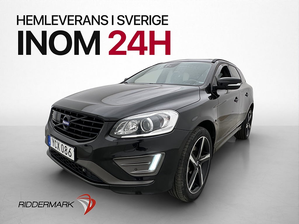 Volvo XC60 D4 AWD R-Design Pano Kamera Drag Navi BLIS Värm
