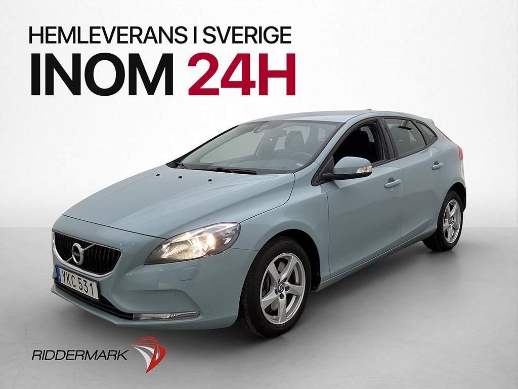 Volvo V40 T3 152hk Automat Farthållare P-sensor LÅGA MIL