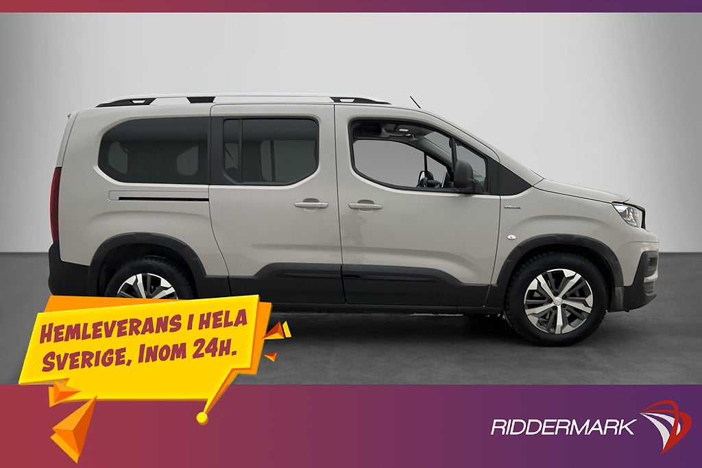 Peugeot Rifter Lång GT-Line 130hk Ny-Kamrem CARPLAY PDC Moms