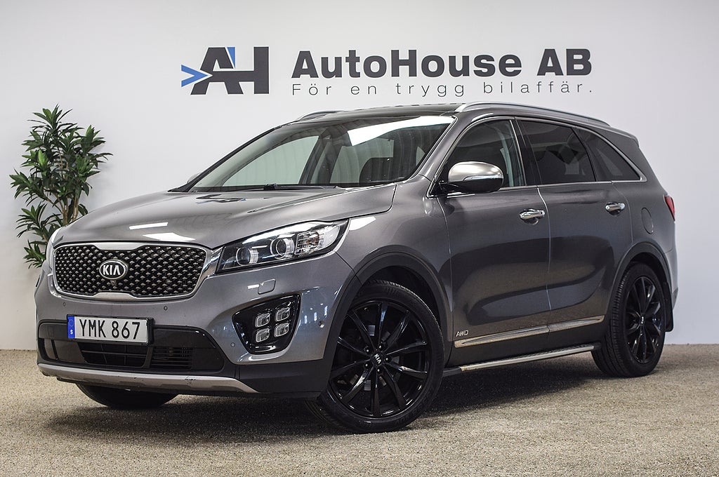 Kia Sorento 2.2 CRDi AWD 200HK 7-sits Drag Pano 360 Infinity