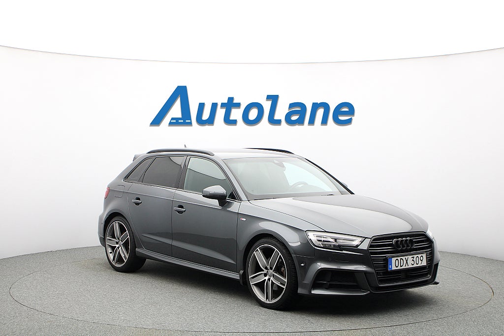 Audi A3 2.0 TDI S-Line, B&O, RS-Sportstolar, Cockpit 150hk