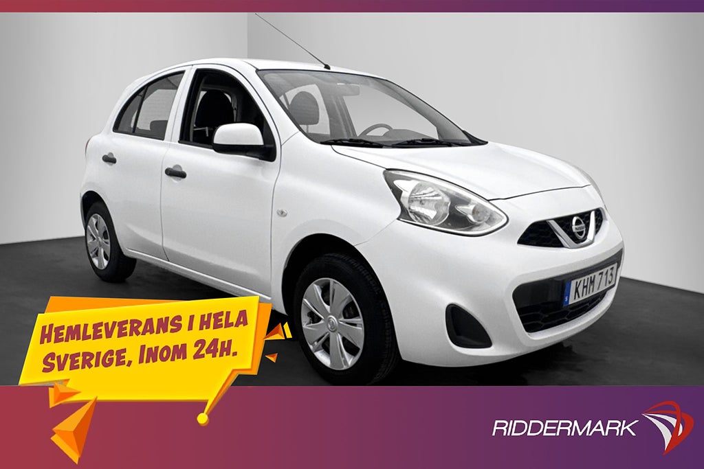 Nissan Micra Visia 1.2 80hk 1 Brukare Bluetooth AC 0,50L/mil