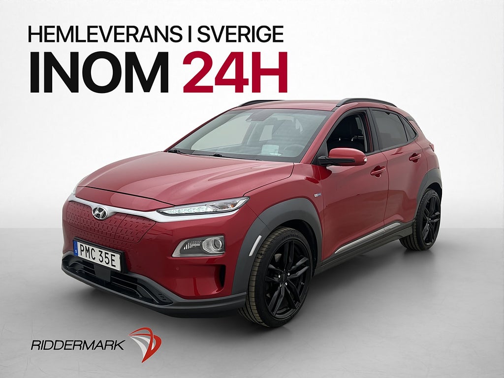 Hyundai Kona Electric 64 kWh Premium Kamera HUD Krell Skinn