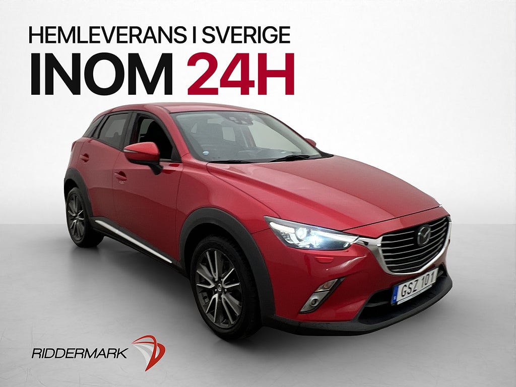 Mazda CX-3 SKYACTIV-D AWD 105hk Drag BOSE Bluetooth HuD