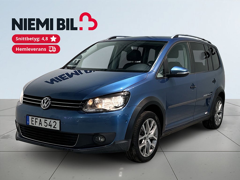 Volkswagen CrossTouran 7-sits 1.4 TSI Cross Drag Pvärm Kamera Psens Skinn SoV
