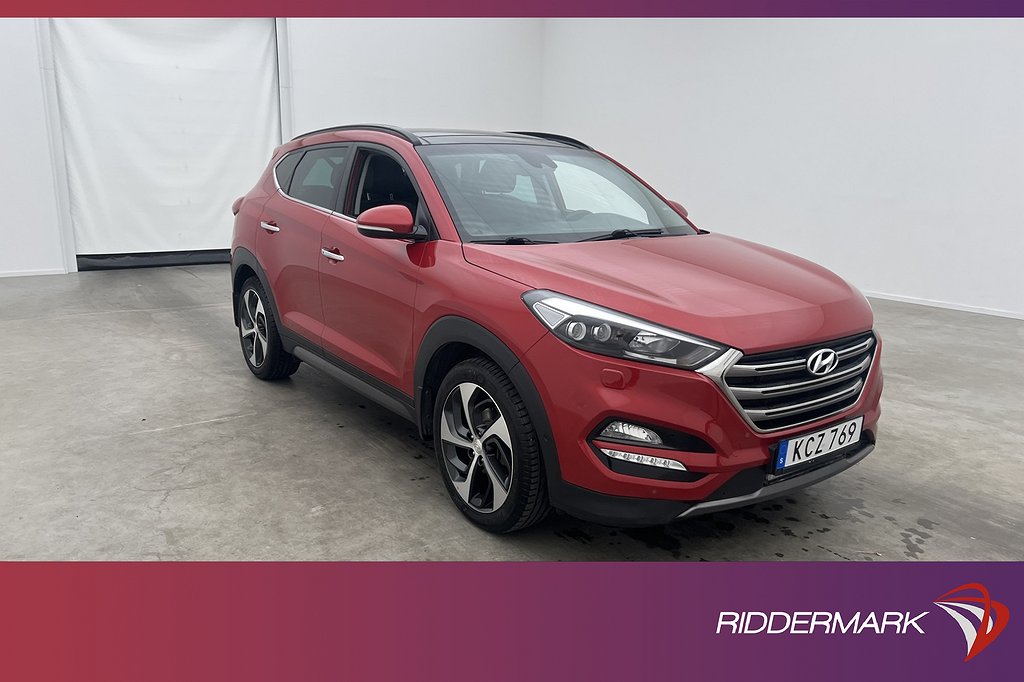 Hyundai Tucson CRDi 4WD 184hk Premium Pano Skinn Kamera Drag