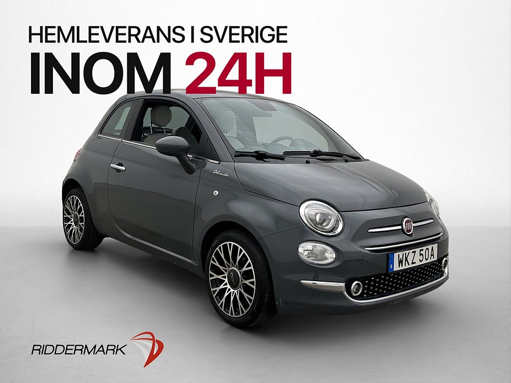 Fiat 500 Hybrid 70hk Dolcevita Panorama P-Sensorer MOMS