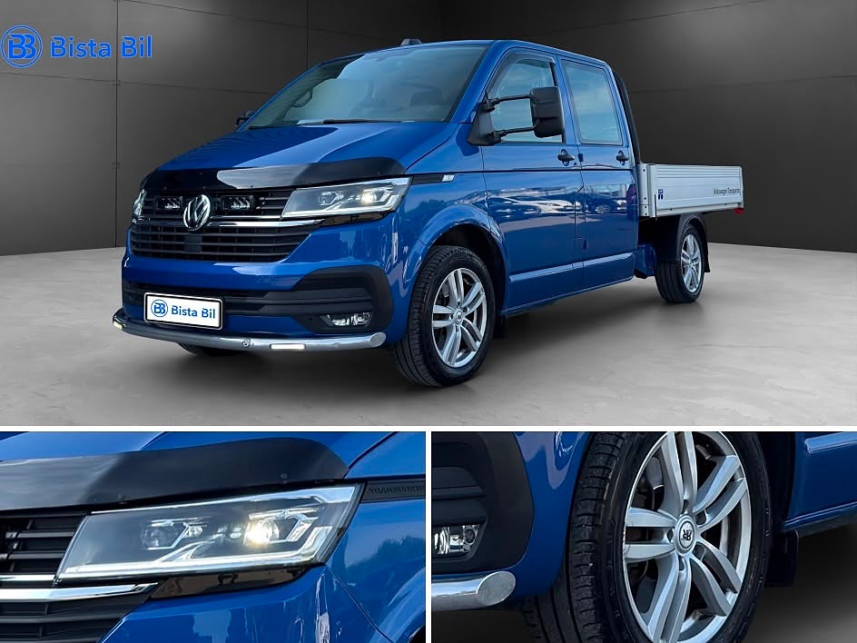 Volkswagen Transporter CHASSI DUBBELHYTT T30 2.0 TDI BMT 4M MOMS VÄRMARE 200Hk