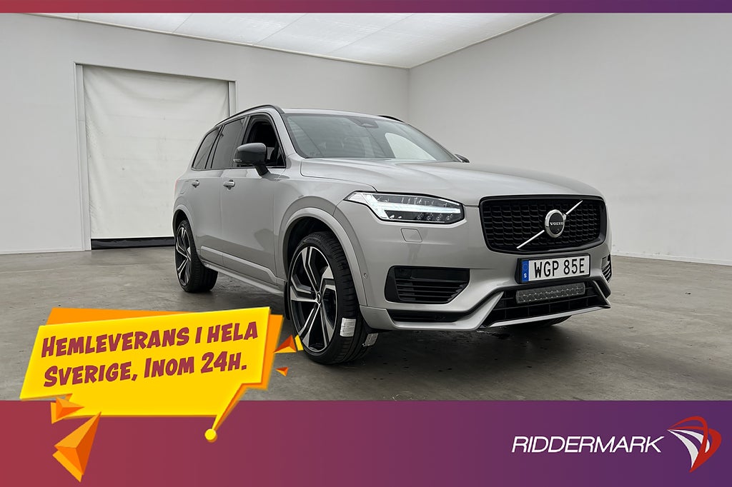 Volvo XC90 Recharge T8 Ultimate Dark 7-Sits B&W Pano Drag
