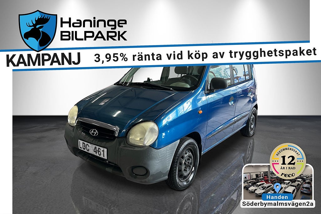 Hyundai Atos 1.0 / AUTOMAT / LÅGMILARE / NYBESIKTIGAD /