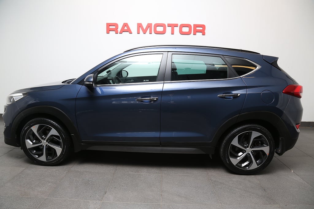 Hyundai Tucson 1,6 T-GDI 177hk Premium AWD Aut Pano Skinn Motorv Drag 2017