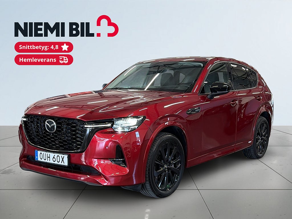 Mazda CX-60 PHEV Homura S&V-hjul/360kam/Carplay/Skinn/HuD/BOSE/MOMS