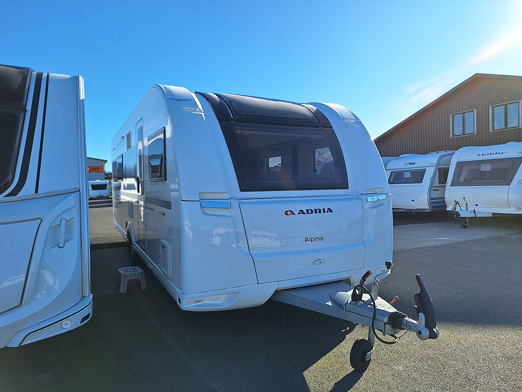 Adria Alpina 663 UK Barnkammare: 3 Bäddar, Mover, Nytt Tält