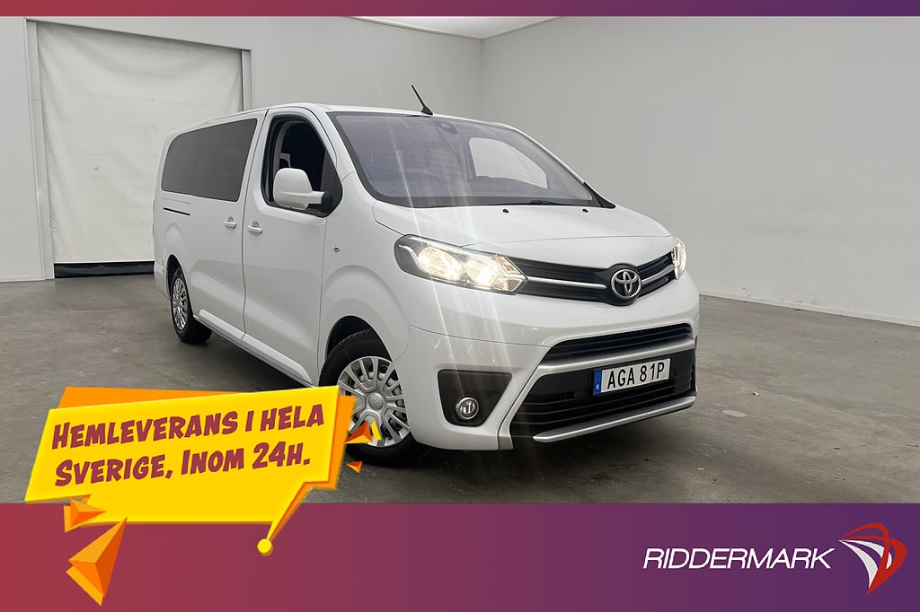 Toyota Proace Verso Extra Lång 2.0D PDC 9-Sits CARPLAY Moms