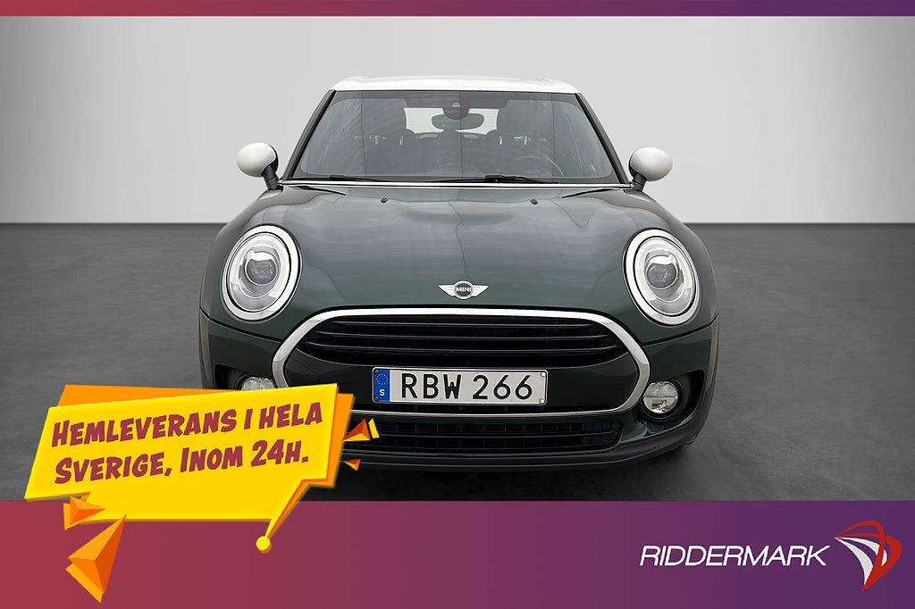 MINI Clubman 136hk Pepper Svart Innertak Navi 580kr Skatt