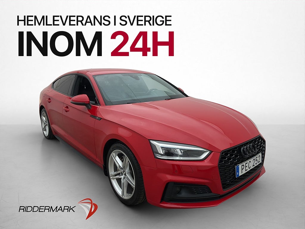 Audi A5 SB 2.0 TDI 190hk S-Line Cockpit Massage Kamera Navi