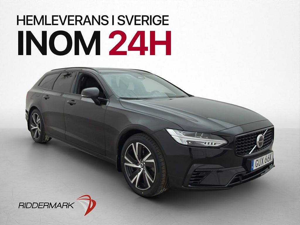 Volvo V90 Recharge T6 AWD 350hk Plus Dark H/K Drag Skinn