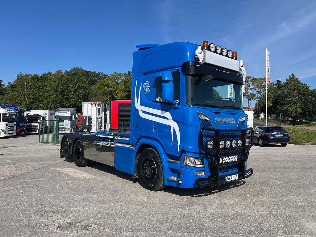 Scania R660 V8 6x2*4 Lastväxlare, ADR, Liftdumper, Euro 6