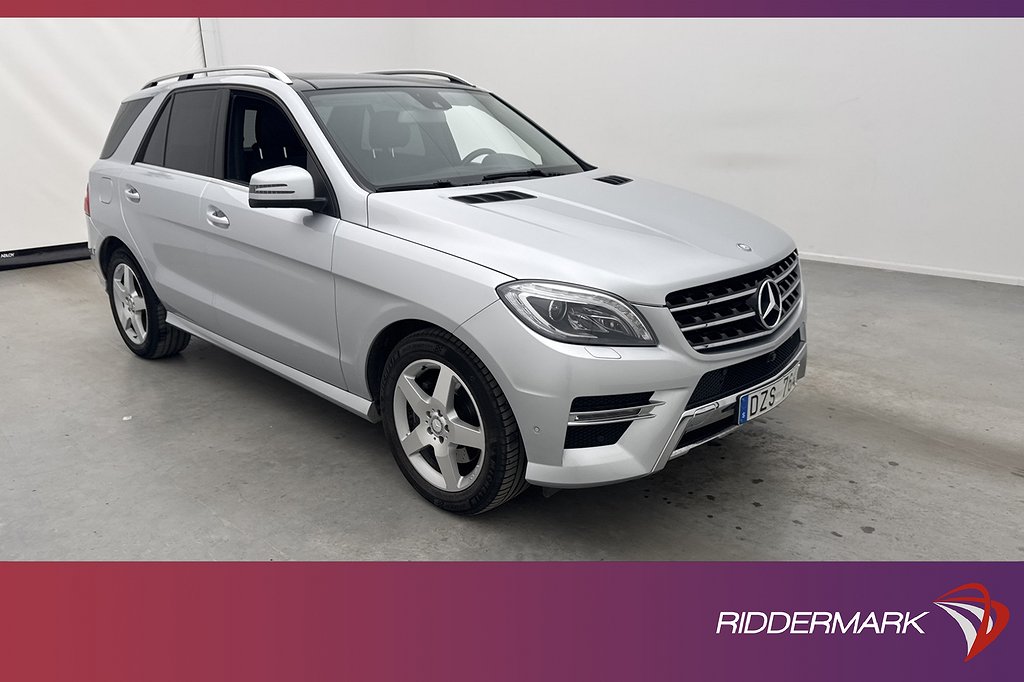 Mercedes-Benz ML 350 4M 258hk AMG Pano H/K Luft DVärm 1-Bruk