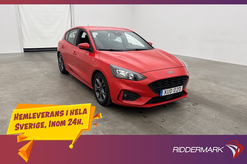 Ford Focus 1.0 EcoBoost 125hk ST-Line Kamera Adaptiv-Fart