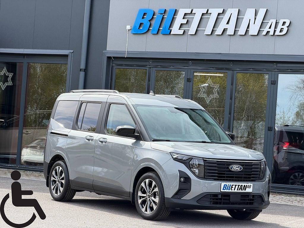 Ford Tourneo Courier 1.0 EcoBoost|Handikappanpassad|Golvsänkt|Ramp|Kampanj
