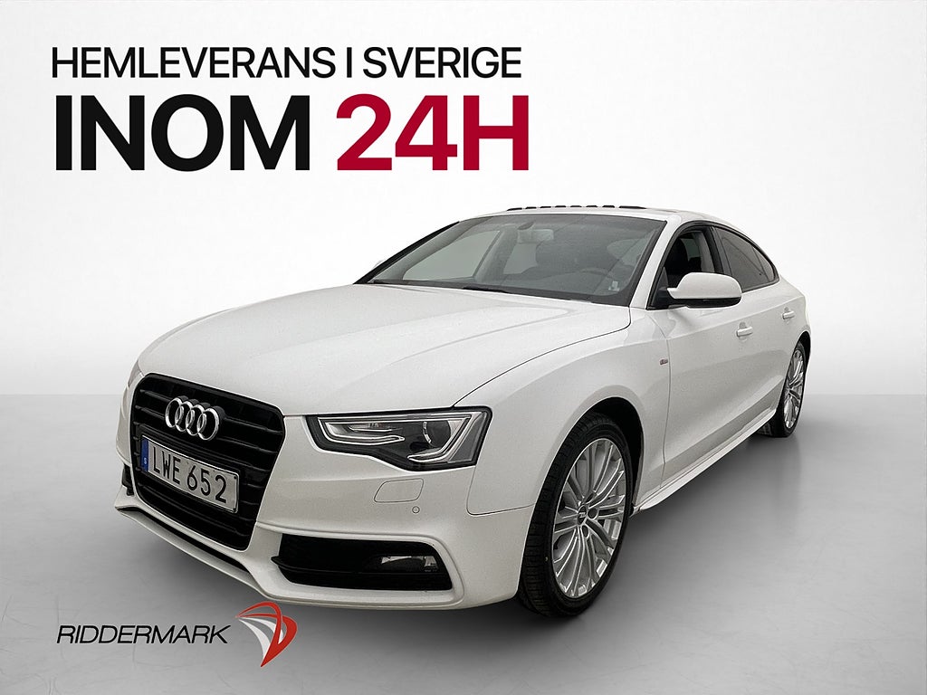 Audi A5 1.8 TFSI S Line Taklucka Sportratt Skinn/Alcantara