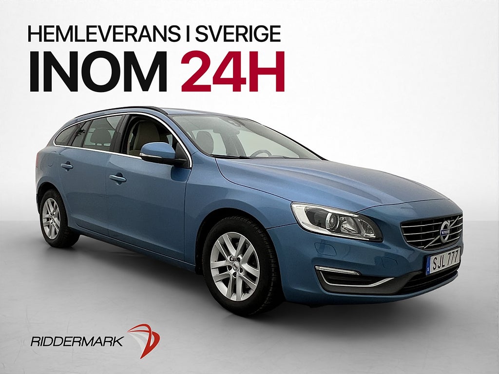 Volvo V60 D4 Momentum VOC Värm Rattvärme Skinn Kamrem-Bytt