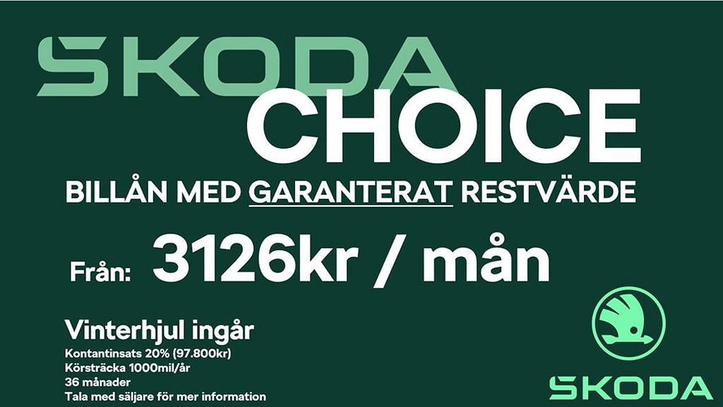 Skoda Enyaq iV 80X 4x4 265hk Choice 3126 kr/mån