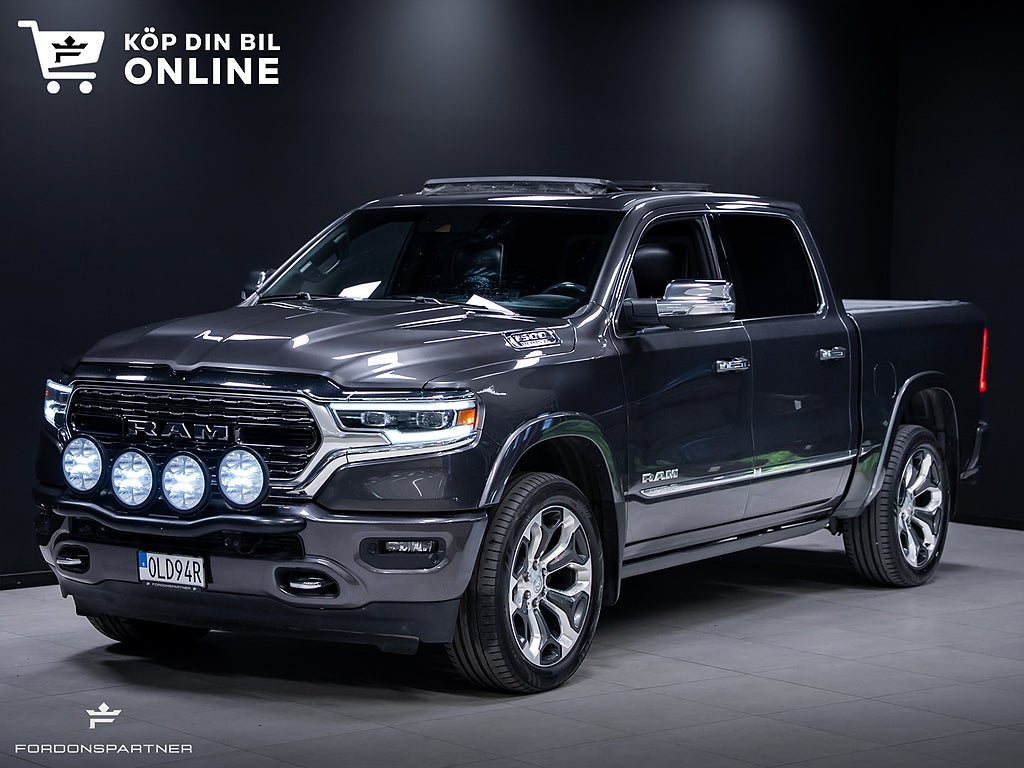 Dodge RAM 1500 Crew Cab LIMITED 5.7 V8 PANO VÄRMARE HUD MOMS