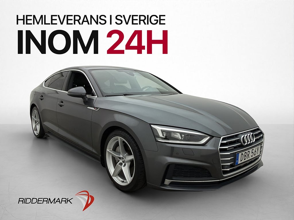 Audi A5 Sportback TDI Quattro 190hk S-Line Sensorer Dragkrok