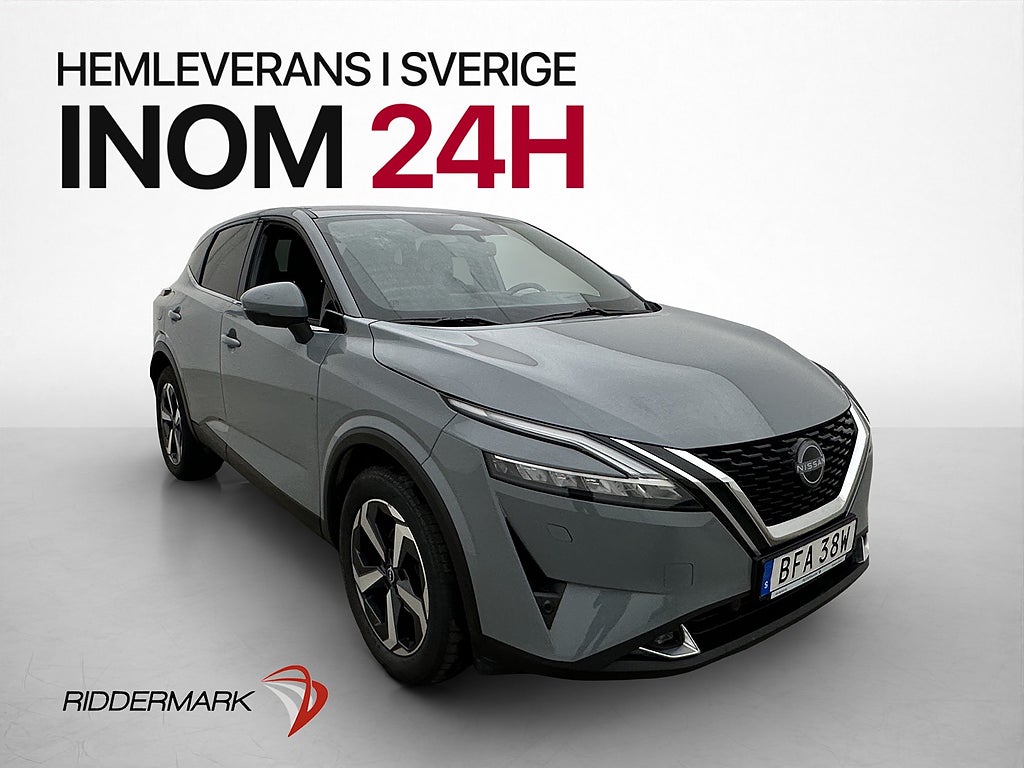 Nissan Qashqai 158hk Tekna HUD 360° Navi CarPlay Rattvärme