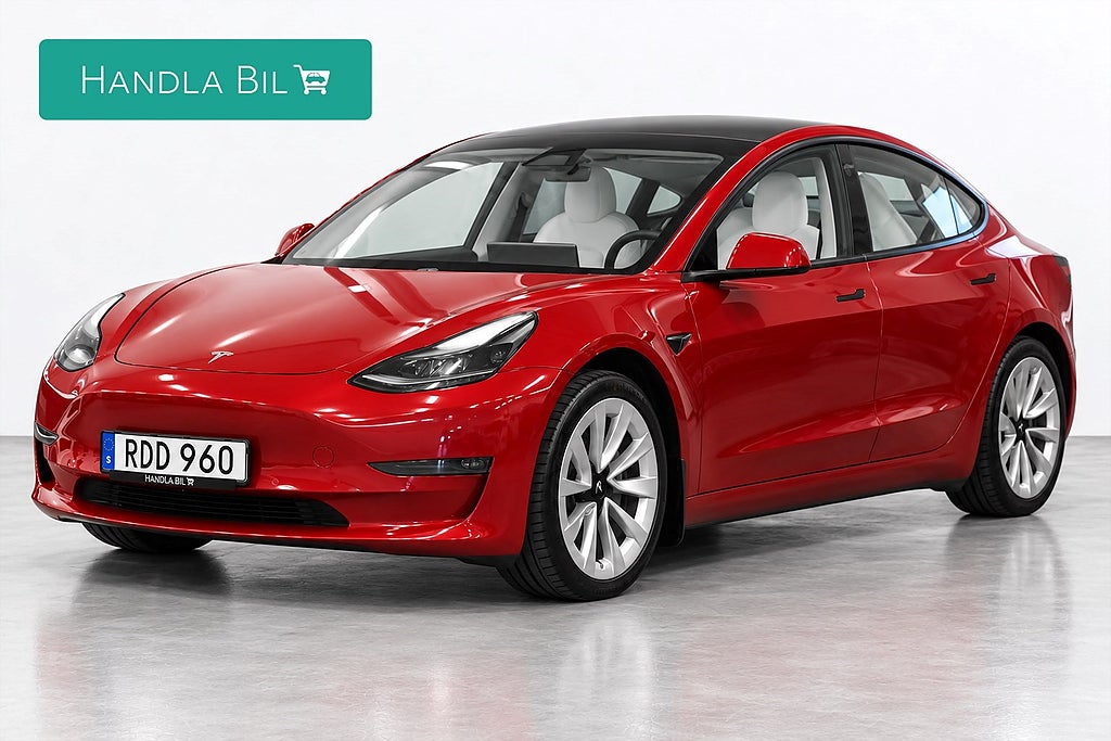 Tesla Model 3 Long Range AWD Autopilot Pano Skinn Rattv Nybes