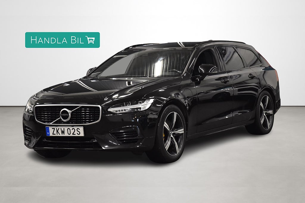 Volvo V90 Recharge T8 AWD Skinn/Alcantara B-värm VOC Navi