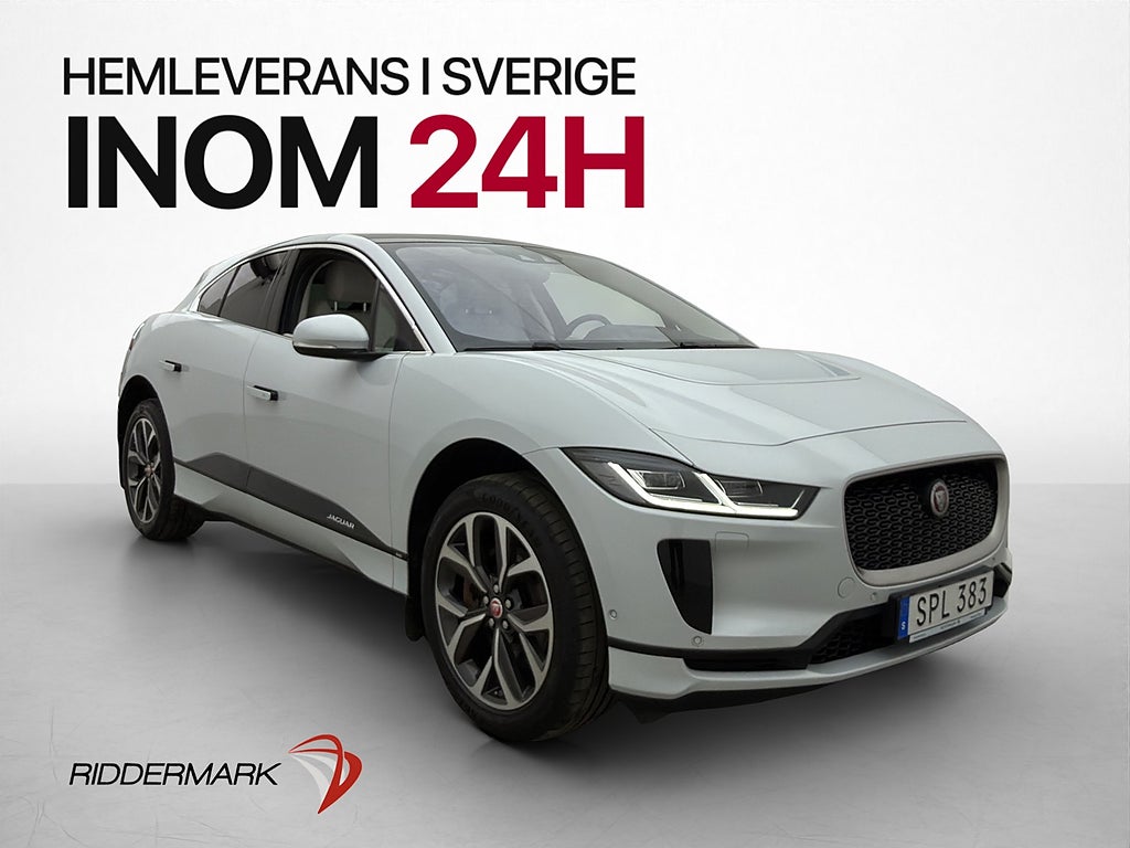 Jaguar I-Pace EV400 Pano MOMS Skinn Kamera CarPlay Navi