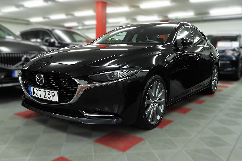 Mazda 3 2.0 e-SKYACTIV-X M Hybrid HUD Drag 360° kam SoV Hjul