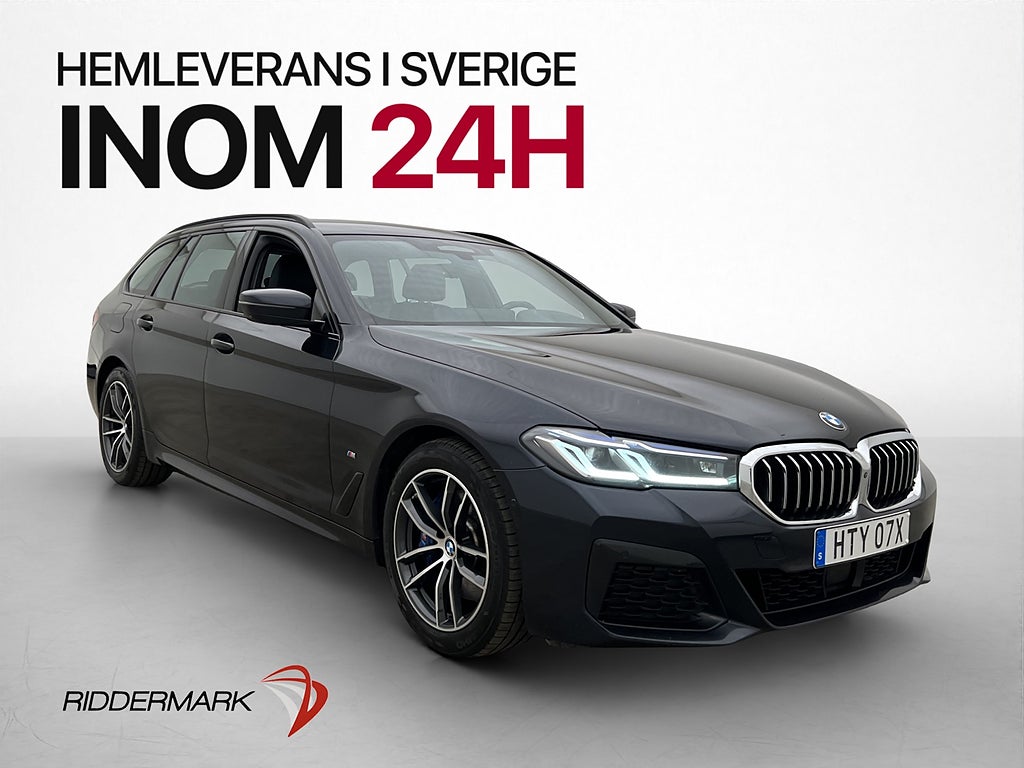 BMW 530e xDrive M Sport Laser HUD H/K Läder 360°-3d Nav Drag
