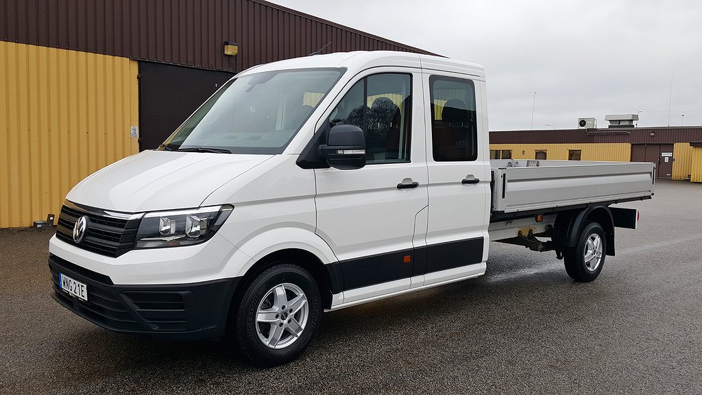 Volkswagen Crafter 2.0TDI Dubbelhytt 7-sits Chassi Flak 3.5m