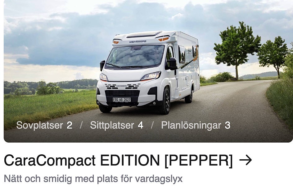 Weinsberg CaraCompact EDITION [PEPPER] 