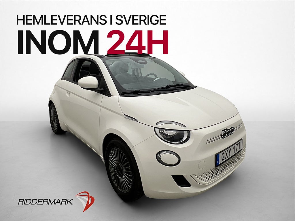 Fiat 500C 42 kWh 118hk Navi Cab Farthållare