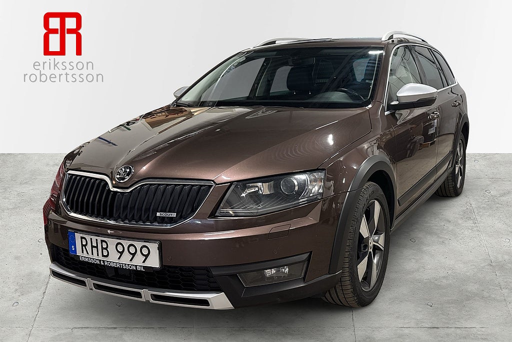 Skoda Octavia Scout 2.0 TDI 4x4 Premium D-värmare Drag Kamera GPS Canton