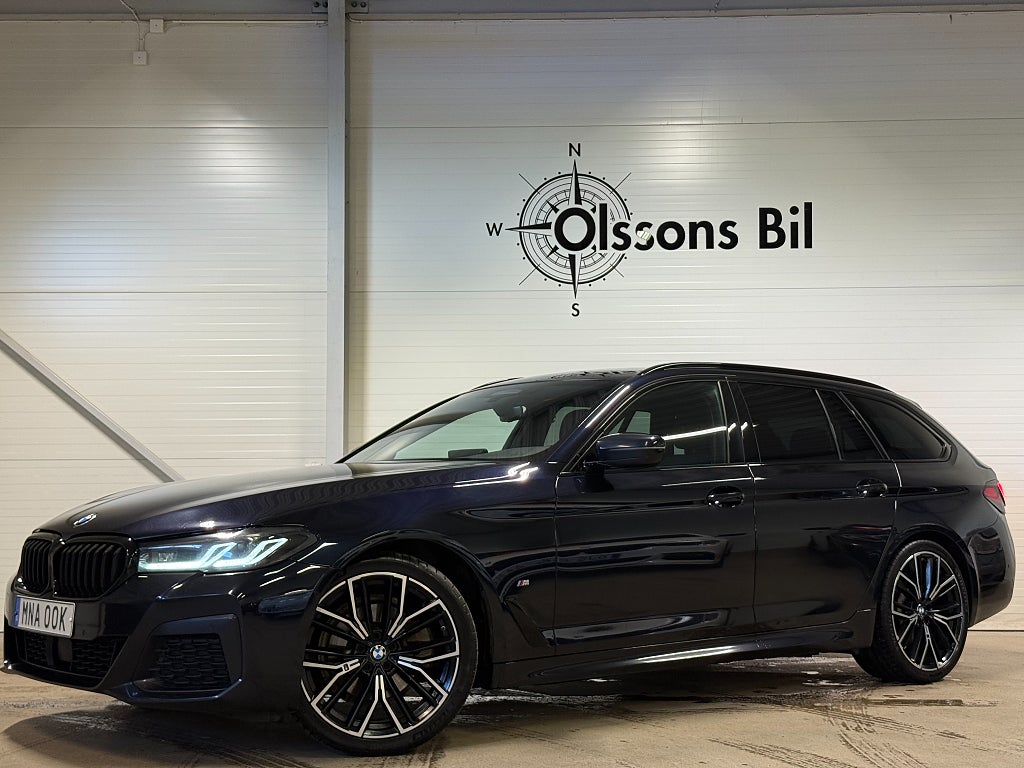 BMW 520d xDrive M Sport Aut Drag Värmare GPS HiFi Läder MOMS