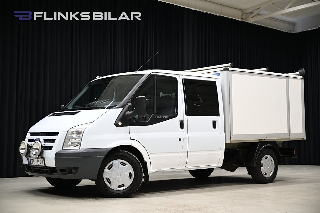 Ford Transit 2.4 TDCi 140HK Dubbelhytt|Kåpa|Inredd|Kamkedja|Leasbar