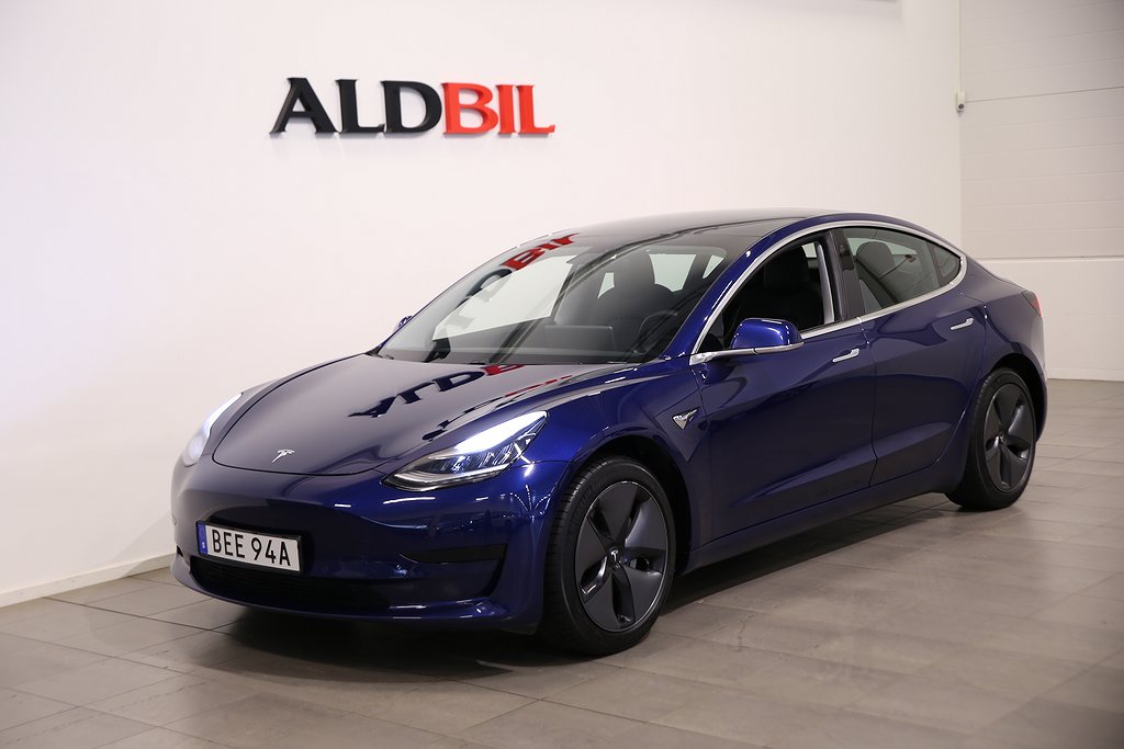 Tesla Model 3 Standard Range Plus 258hk RWD / Drag / Pano / Läder / Nav