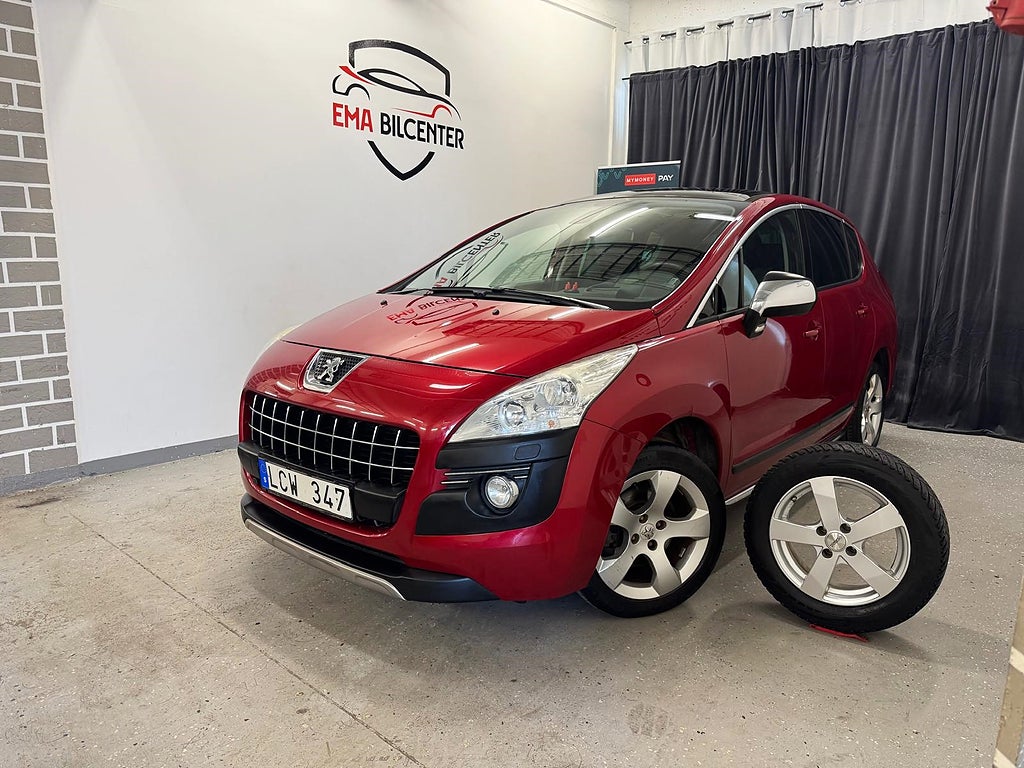 Peugeot 3008 1.6 THP|P.sensorer|panorama|sommar å vinterdäck