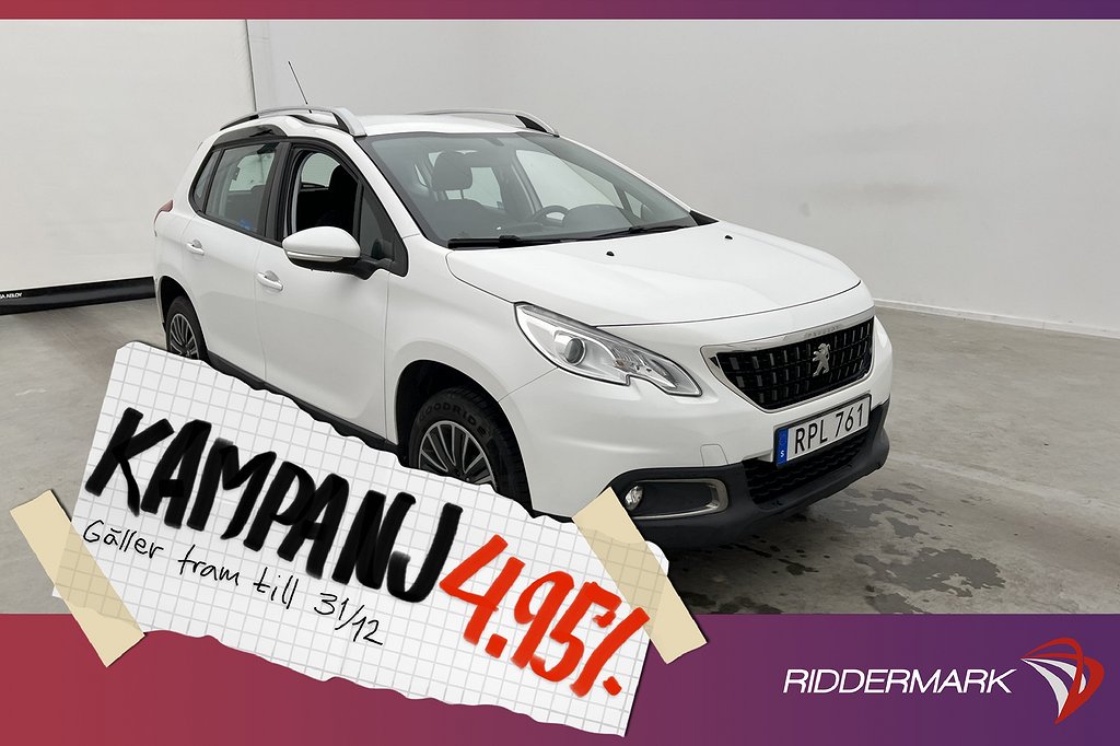 Peugeot 2008 1.2 VTi 82hk Farthållare Dragkr 4,95% Ränta