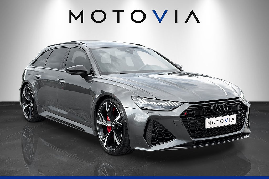 Audi RS6 Keramiska Kolfiber B&O Värmare Drag Panorama SV-SÅLD!