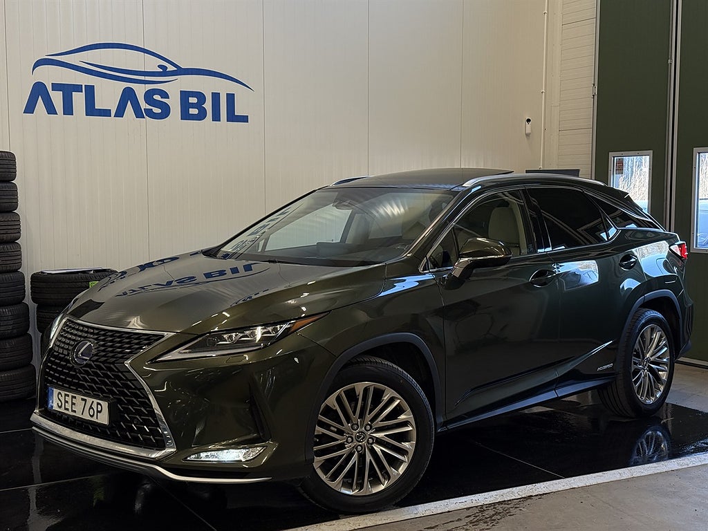 Lexus RX 450h AWD 3.5 V6 AWD E-CVT 313hk Luxury Line|Pano|Vstolar|HuD|