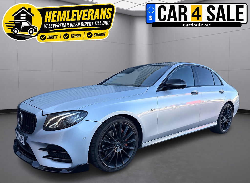 Mercedes-Benz E220 d 220 d 9G|AMG|Pano|Wide|Burmeister|Värmare|360cam|Drag