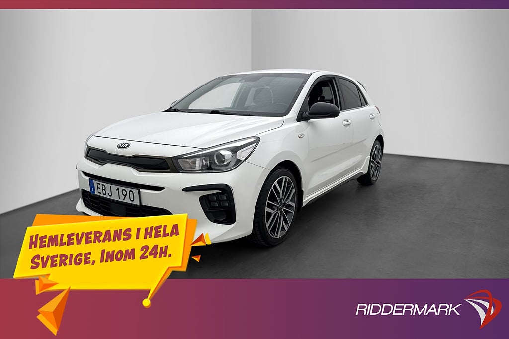 Kia Rio 1.0 120hk GT-Line Kamera CarPlay Rattvärme Sensorer