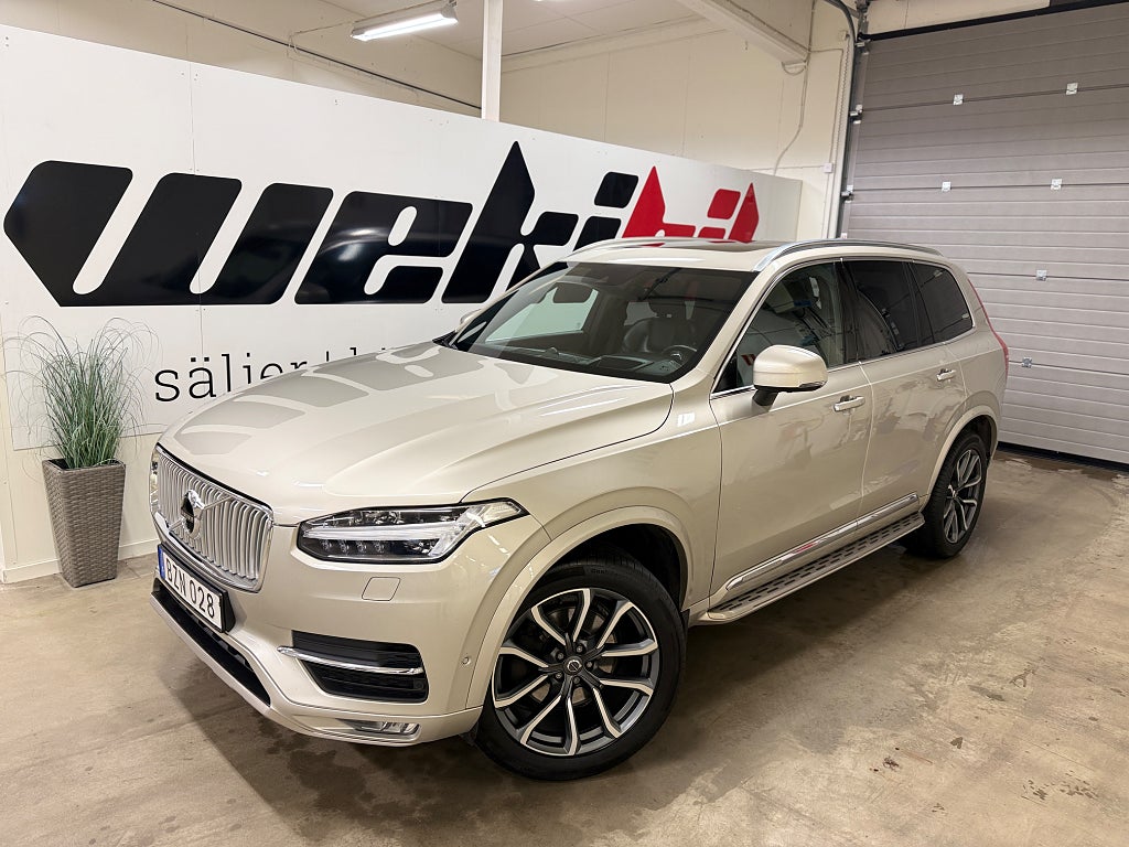 Volvo XC90 D5 AWD Inscription, Drag, Värmare, B&W, 360cam, 7sits